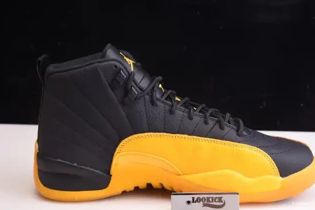 Rep MAX Gold University Air Jordan 12 130690-070 Black Retro 0416